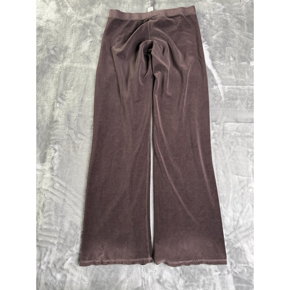 Juicy Couture Vintage Y2k Brown Velour Track Pants Women's Sz S Script Graphic - Picture 6 of 6